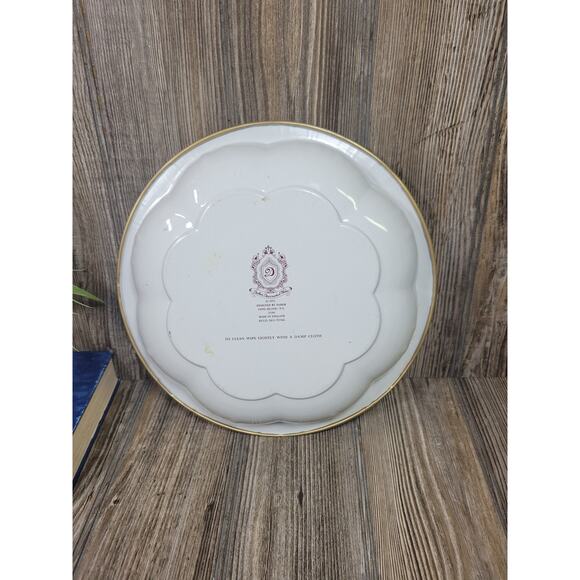 Vintage Daher Ware Asian Decor Round Metal Serving Tray Bowl - Picture 3 of 5